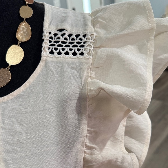 FAVLUX Ivory Ruffled Asymmetrical Dress - Picture 3 of 12